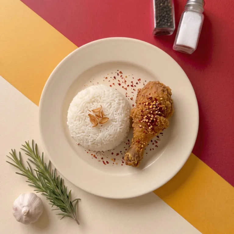 Nasi + Rosemary Garlic Paha Bawah