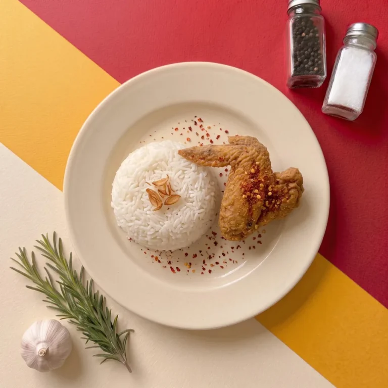 Nasi + Rosemary Garlic Sayap